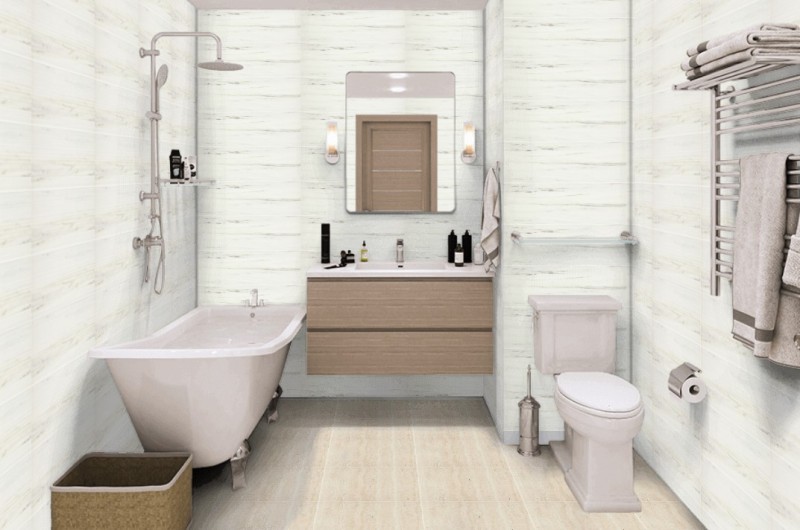 Płytki ścienne połysk imitujące marmur Marazzi Marbleline Zebrino MLAR 22x66,2 16946