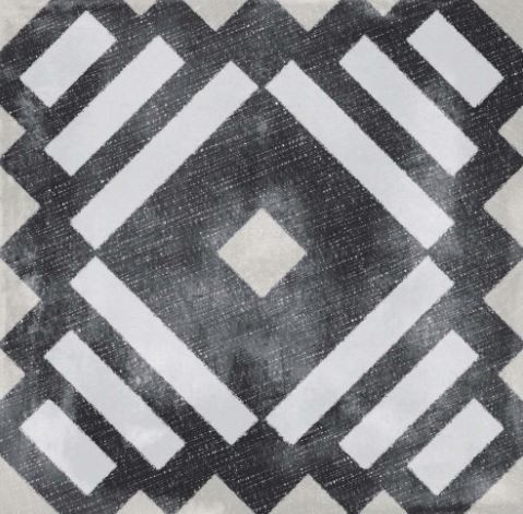 Płytka podłogowa ścienna salon przetarty szary biały patchwork ABK Play Labyrinth Mix Grey 20x20 86781