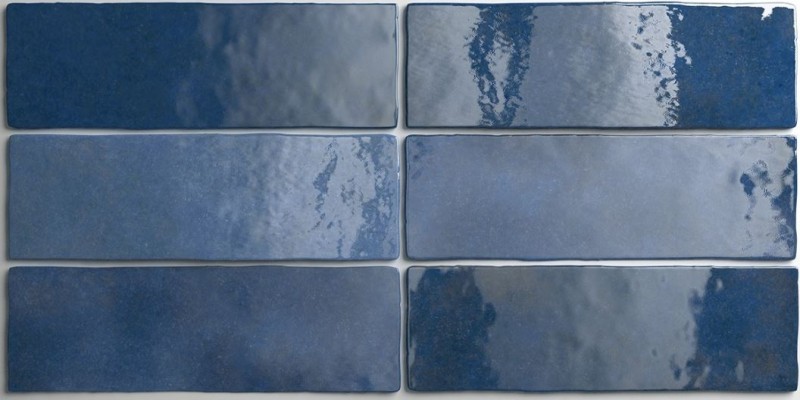 Płytki-cegiełki granatowe z nierówną strukturą Equipe Artisan Colonial Blue 6,5x20 ir 91408
