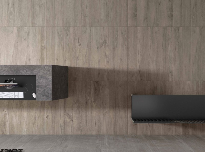 Gres wyrażna drewno struktura dąb szary drewno Flaviker Cozy Bark PF60000476 20x120 78660