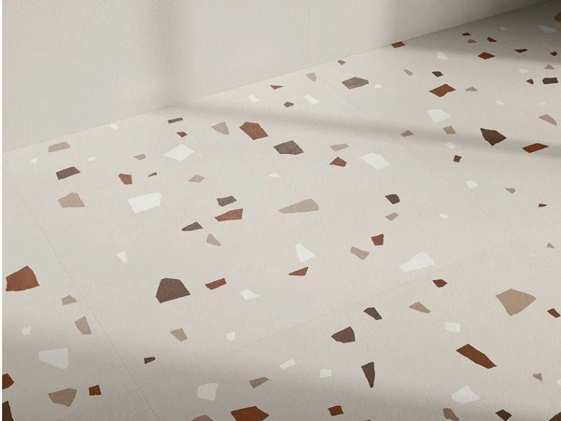 Italgraniti Nuances Avorio Coccio StrideUp 80x80 płytki gresowe imitujące lastryko 134236