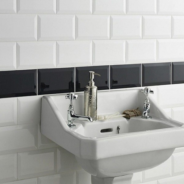 Ape Metro Biselado Blanco Brillo 10X20 Promocja!!! płytki cegiełki białe 13327