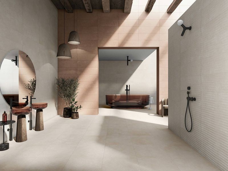 Saloni Sable Metric Marfil 30,5x90 LGX670 płytki ścienne imitujące beton 151582