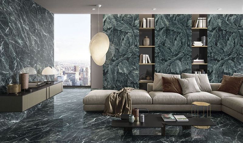 Emil Ceramica Tele Di Marmo Revolution Acanto Verde Saint Denis Full Lappato Rett. 60x120 EHAW płytka gresowa dekoracyjna 126328