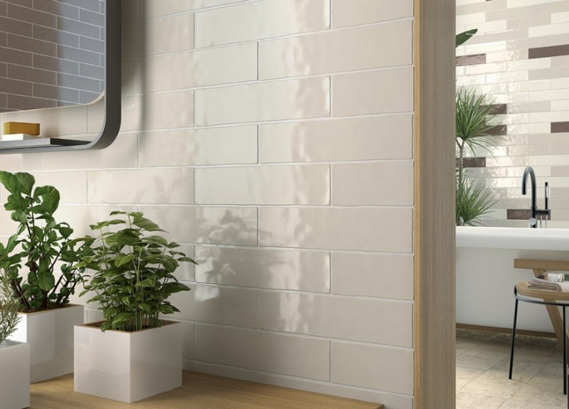 Płytki cegiełki długie a wąskie biel białe Mainzu Original Blanco 7,5x30 51781