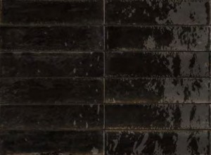 Płytki ciegiełki postarzane do łazienki grafit Marazzi Crogliolo Lume Black M6RP 6x24