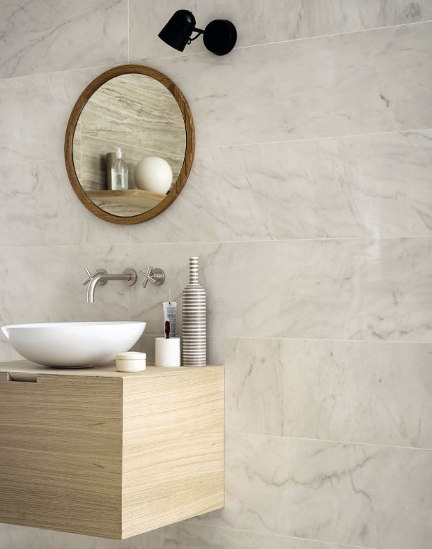 Płytki uniwersalne, imitujące marmur Marazzi Allmarble Statuario lux 60x120 16312