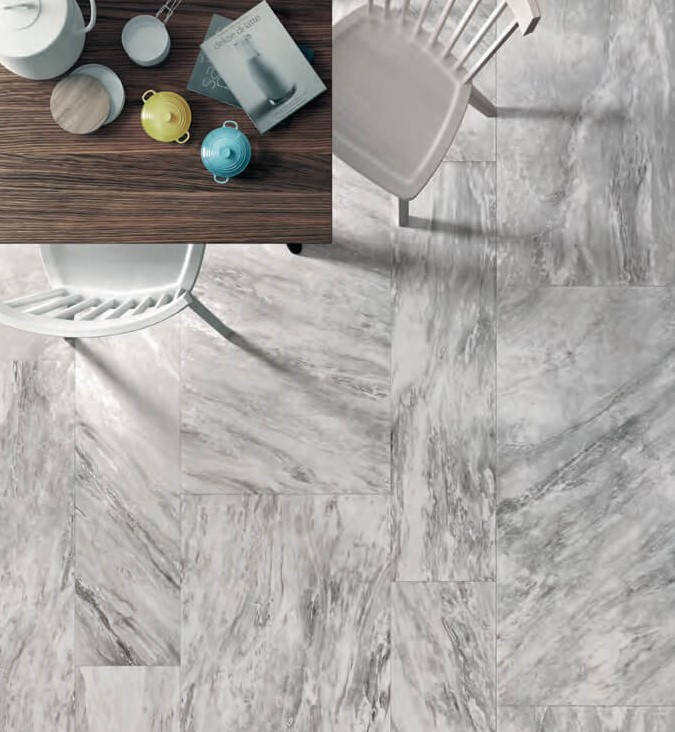 Płytki marmur szare trawertyn połysk Flaviker Supreme Silver Dream Lap Lux SP6122L 60x120 75794