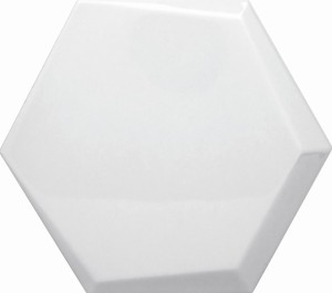 Płytki hexagonalne 3D Decus Cuna Blanco Brillo 17x15