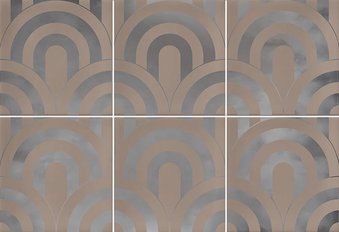 Vives Hanami Takada Nuez Plata 23x33,5 płytki ścienne 153385
