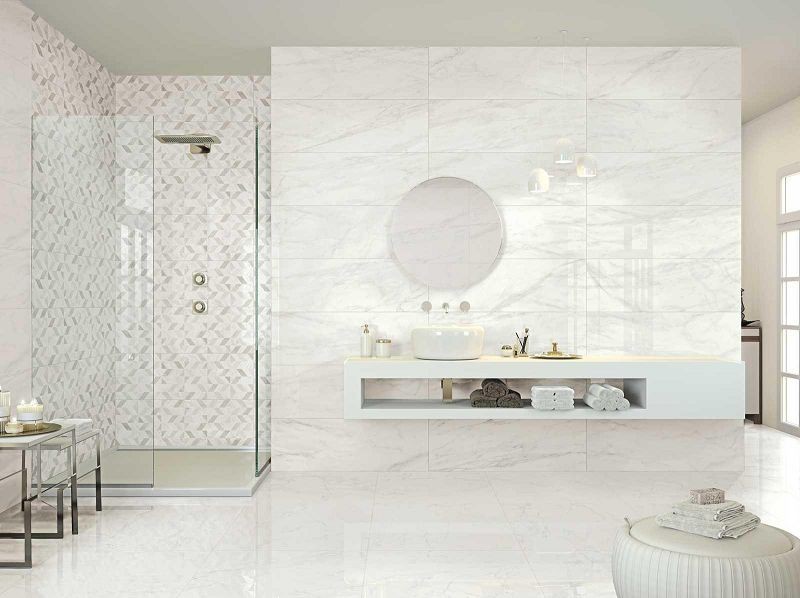 Marazzi Marbleplay Decoro Naos White 30x90 M4PK płytka ścienna 139199