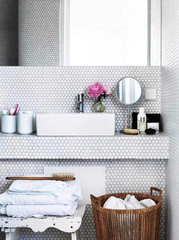 Mozaiki heksagonalne białe El Casa Hexagon Blanco Mat 26,0x30,0 cm 10763