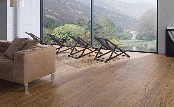 Płytki podłogowe, ścienne naturalne drewno brązowe Porcelanosa Delaware Nogal 29,4x180 81308