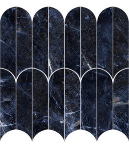 Marazzi Allmarble Sodalite Blu Lux Mosaico Ventaglio 29,8x29,8 M9PE mozaika gresowa imitująca marmur