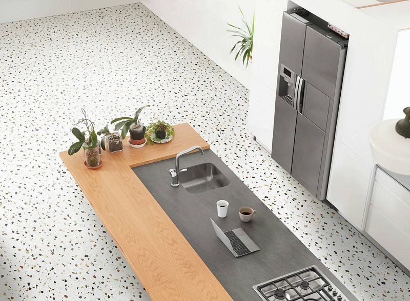 Keros Tritato Blanco 25x25 płytka gresowa lastryko 135910