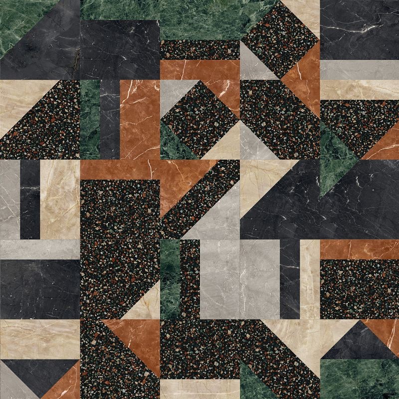 ABK Play Marble Black 20x20 płytka gresowa patchwork 107833