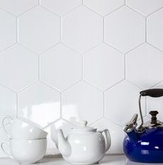 Płytki hexagonalne Decus Hexagono Blanco Brillo 17x15 25550
