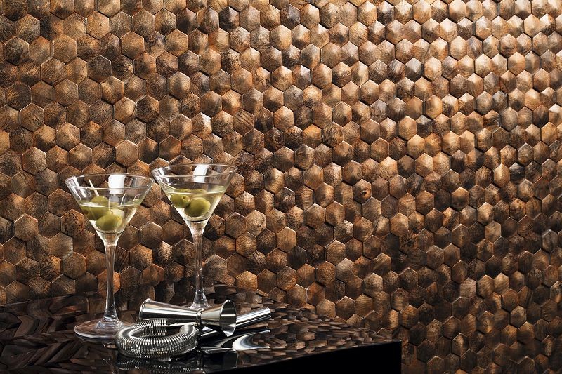 Dune Corten 26x30,2 187542 mozaika heksagonalna metalowa 104230