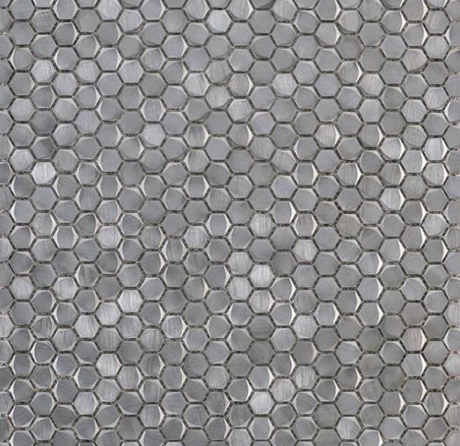 Mozaika metal srebrna heksagon L'antic Colonial Gravity Mosaics Aluminium Hexagon Metal L244008711 31x31 99563