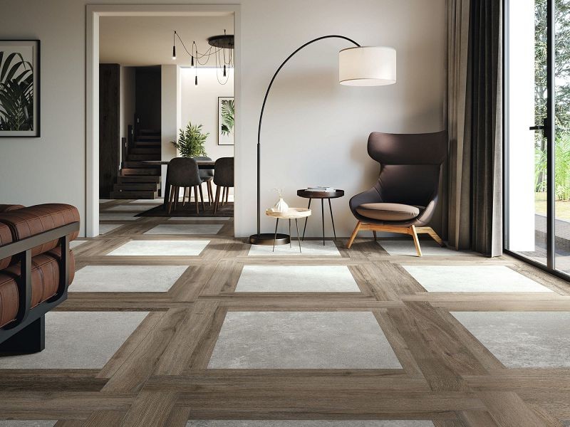 Baldocer Liverpool Duetto Walnut 120x120 płytki drewnopodobne gresowe 116565