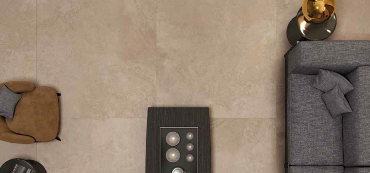 Gres wielkoformatowy beżowy beton ABK Alpes Sand 80x80 52142