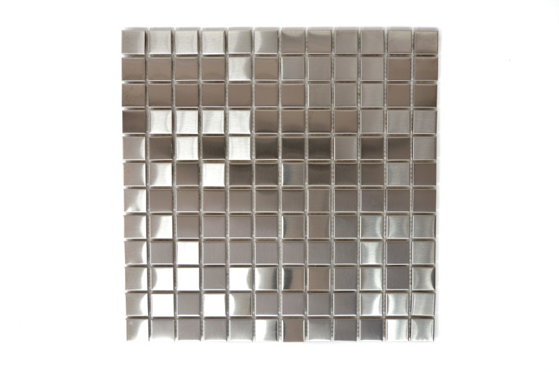Mozaika aluminiowa srebrna średni kwadrat Metropol MM 0328 29,8 x 29,8 79482