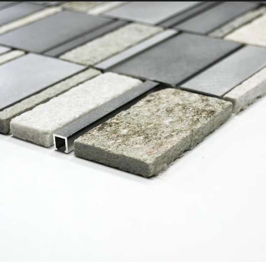 Mozaika mix prostokątna szara metal kamień Metropol MM 0201 29,8 x 29,4 74429
