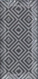 Płytki dekoracyjni Equipe Metro Dark Grey 7.5X15 21427