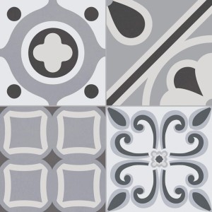 Gayafores Lumier Black 33,15x33,15 płytka gresowa patchwork