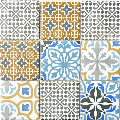 Mozaika patchwork kolorowy wzór kwadrat Metropol MM 1018 29,8 x 29,8 78775