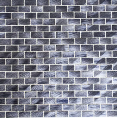 Mozaika aluminiowa czarna cegiełka Metropol MM 0317 30,6 x 32,4 79461