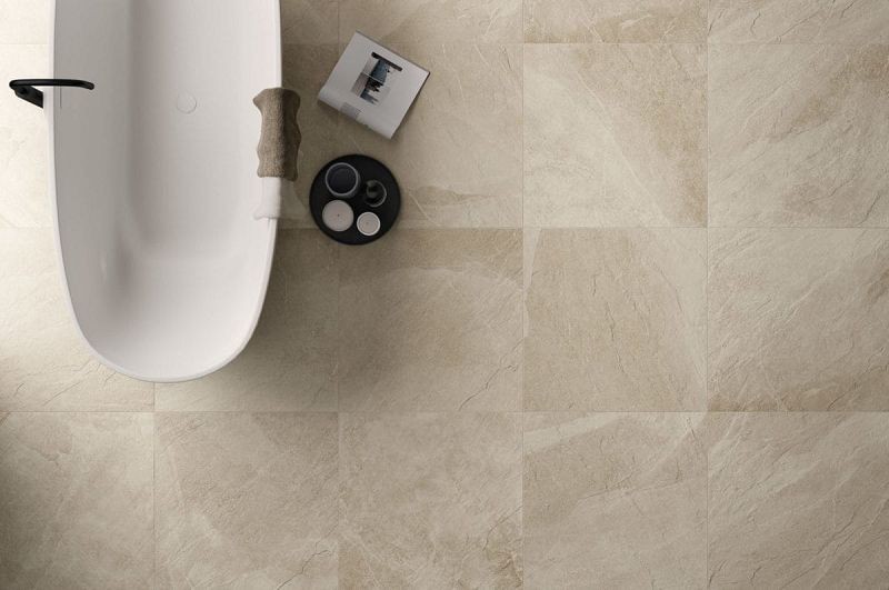 Italgraniti Shale Sand Naturale 80x80 płytki gresowe imitujące kamień 134345