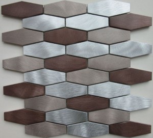 Mozaika srebrna romby mix Dell Arte Hex Copper 29,1x 30,5