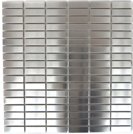 Mozaika aluminiowa srebrna prostokątna Metropol MM 0325 29,8 x 30,5 80861