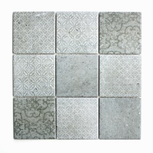 Mozaika patchwork szary wzorzysty kwadrat Metropol MM 0792 29,8 x 29,8
