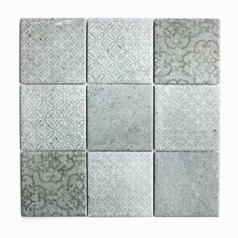 Mozaika patchwork szary wzorzysty kwadrat Metropol MM 0792 29,8 x 29,8 102847