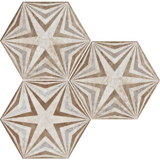 Fioranese Heritage Exagona Deco Texture_3 34,5x40 HET3EX płytka heksagonalna 129995