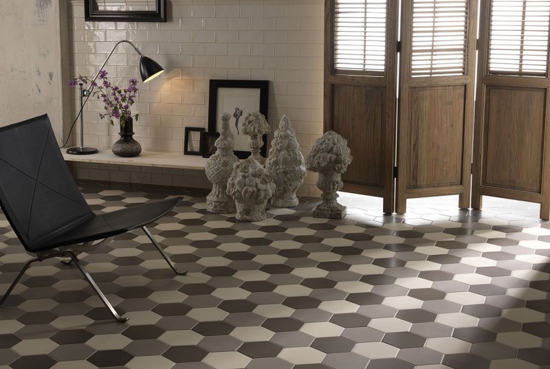 Gres heksagonalny monokolor szary Equipe Hexatile Gris mate 17,5X20 ir, crp 12558