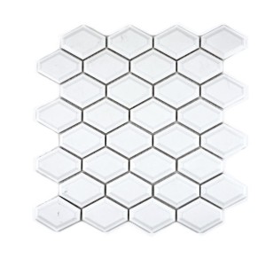Mozaika mały biały romb mat Metropol MM 0535 25,2 x 26,5