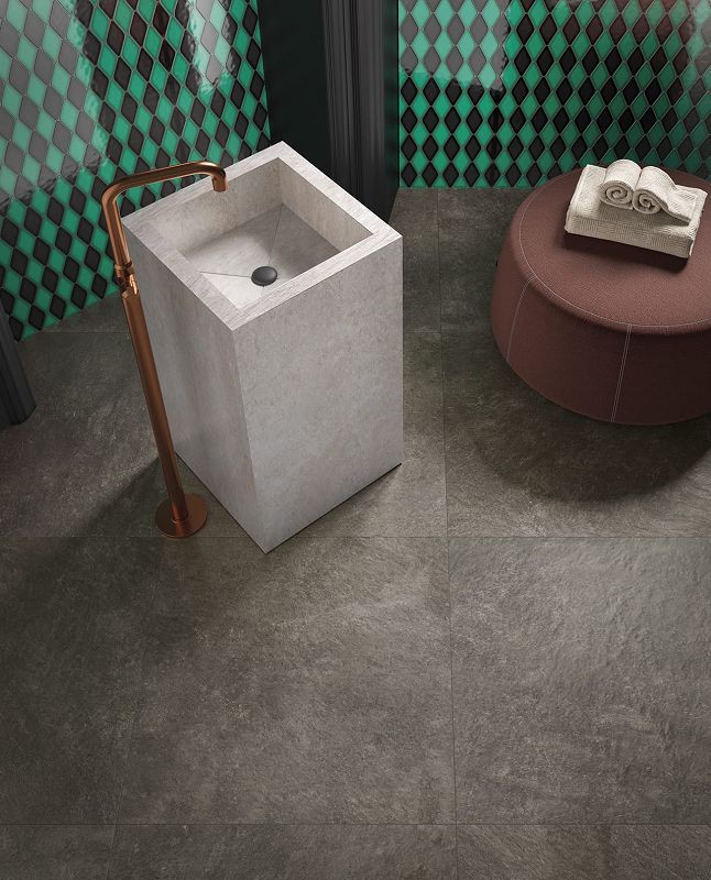 Cercom Absolute Stone Black 100x100 płytki gresowe imitujące kamień 119506
