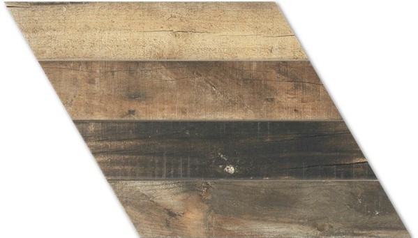 Gresy francuska jodła przepalony brąz Realonda Diamond Pallet Tobacco Chevron R 70x40 (prawy) 39548
