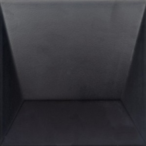 Płytki czarne ścienne trójwymiarowe 3D Decus Keops Negro Mate 15x15