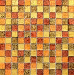 Mozaika szkło żółta złota folia mała kostka Metropol MM 1156 30x30 85734