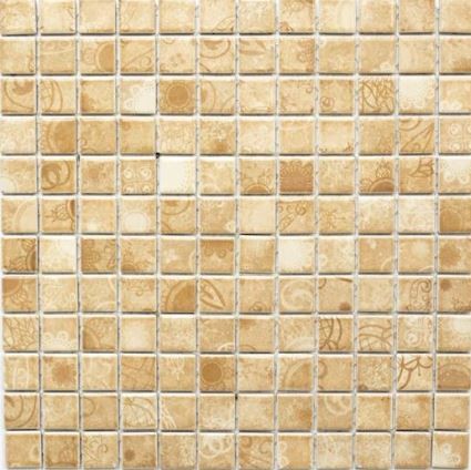 Mozaika z wzorem patchwork żołta Metropol MM 0628 29,8x 29,8 85038