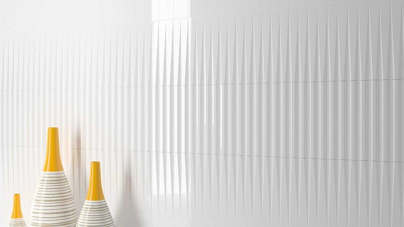 WOW Stripes Liso XL White Matt 7,5x30 płytki ścienne cegiełki 159396