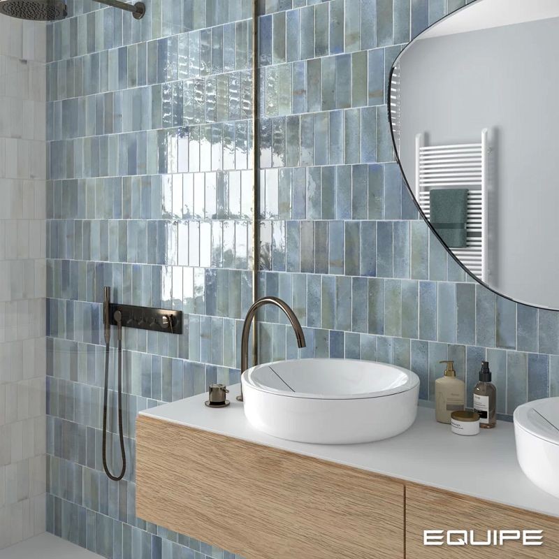 Equipe Hanoi Sky Blue 6,5x20 płytki cegiełki rustykalne 127700