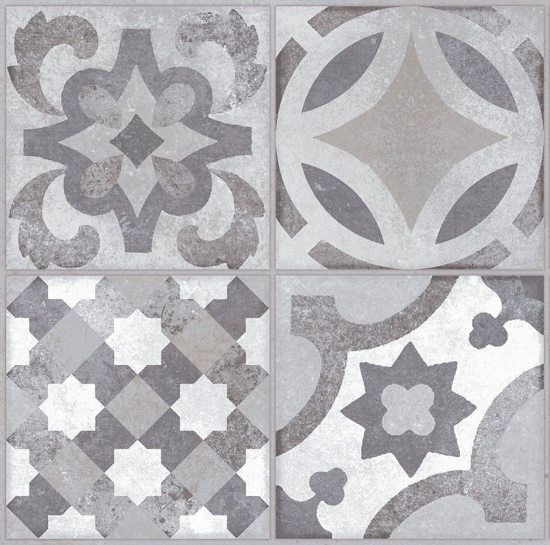 Keros Hydraulic Gris 41x41 płytka gresowa patchwork 135766