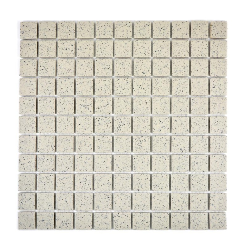 Mozaika mały kwadrat beżowa w czarne kropki mat Metropol MM 0592 33,0 x 30,2 102668