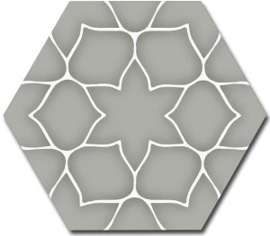 Realonda Kerala Grey Active 28,5x33 płytki gresowe heksagonalne