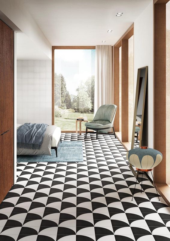 Marazzi Scenario Nero Tappeto 2B 20x20 M8RG płytka podłogowa 141602
